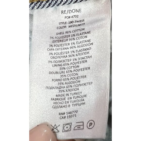 madewell Women’s Jeans Size 28 cali demi boot Mid Rise Blue Zipper Stretch - Picture 3 of 15